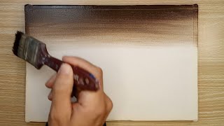 Full Moon and Couple Landscape Painting / Acrylic Painting for Beginners