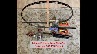 A Tri-ang Super 4 Extreme Loop Train Set Featuring the Special R.355RX 0-4-0 Industrial Loco Polly X