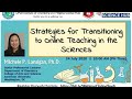 [FSH TEACHER TRAINING] Strategies for Transitioning to Online Teaching in the Sciences