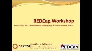 Virtual REDCap Workshop