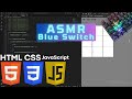 ASMR Programming - Tic Tac Toe | Blue switch | HTML, CSS, JavaScript