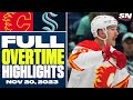 Calgary Flames at Seattle Kraken | FULL Overtime Highlights - November 20, 2023