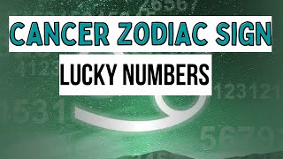 Cancer Lucky Numbers