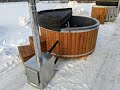 Wood burning heated hot tubs with jets – TimberIN Rojal I Bain jacuzzi nordique avec bulles – Rojal