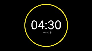 4 Minute 30 Second Countdown Timer with Alarm / iPhone Timer Style