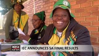 IEC Announces South Africa's Final Results