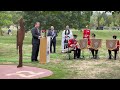 Official unveiling of the Cheshire Regiment memorial