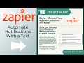 Zapier - Automate Notifications with a Text Message - The Business Blocks - Tip of the Day - 2021
