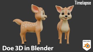 Doe 3D in Blender