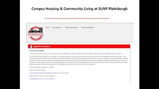 SUNY Plattsburgh Online Webinar: Campus Housing & Community Living