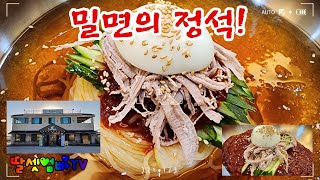 성환 맛집, 천안 가야밀면, 줄서서 먹는 집, K-Food, Wheat Noodles, Gaya Wheat Noodles in Cheonan Korea[딸셋엄빠TV: 맛집탐방]