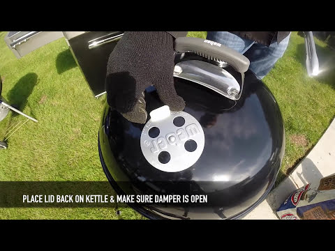 How do you use a Weber kettle smoker?