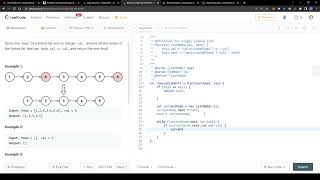 203. Remove Linked List Elements Leetcode (Amazon Interview) Javascript