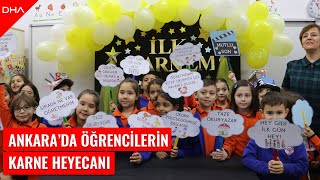 Ankara'da öğrencilerin karne heyecanı