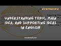 Understanding Topic, Main Idea, and Supporting Ideas in English | Bahasa Inggris | Alternatifa