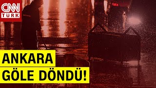 Ankara'yı Sağanak ve Dolu Vurdu! Vatandaşlar Zor Durumda...