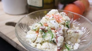 Healthy Soy Pulp salad【Non music】　美味しいヘルシーおからサラダの作り方