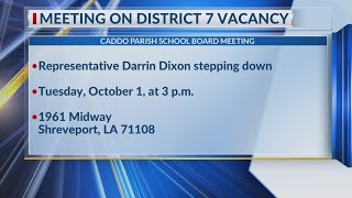 Caddo Parish School Board meeting on District 7 vacancy