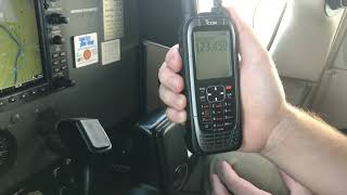 Icom A25 Aviation Radio - In-Flight PIREP