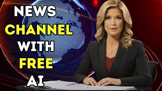 How To Create A News Channel With FREE AI Tool | AI News Presenter