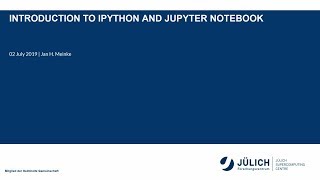 High-Performance Computing with Python: Introduction to IPython and Jupyter Notebook