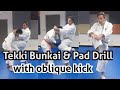 Tekki Bunkai & Pad Drill with Oblique Kick