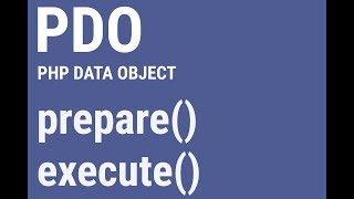 PDO | prepare and execute | Part 3