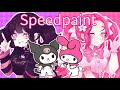 ☠ クロミ ✿ マイメロディ (Kuromi & My Melody SpeedPaint)