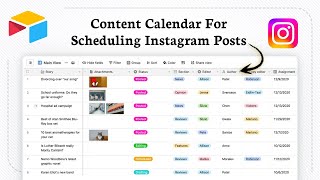 How to Add a Content Calendar for Scheduling Instagram posts in Airtable