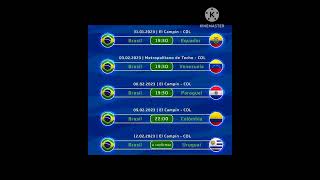 ফাইনাল রাউন্ডের জন্য প্রস্তুত ব্রাজিল।America U-20 championship.#brazil #colombia #worldcup #shorts