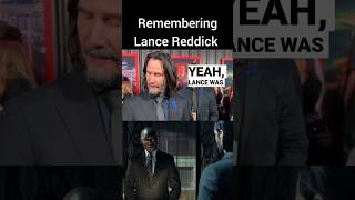 Keanu Reeves Gets Emotional Remembering Lance Reddick | #JohnWick #keanureeves #short