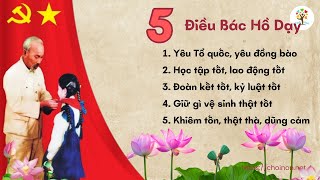 5 Điều Bác Hồ Dạy Thiếu Nhi | Chồi Non