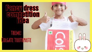 fancy dress competition ideas for kids - theme : as colgate toothpaste