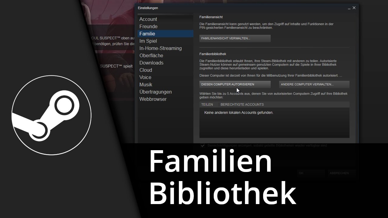 Steam Familienbibliothek | Spiele Teilen Mit Steam Family Sharing ...