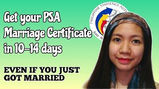 FASTEST WAY TO GET PSA MARRIAGE CERTIFICATE / PSA ADVANCED COPY 2021