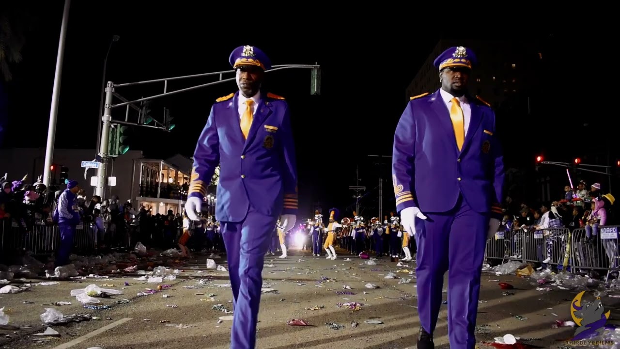 2022 Krewe Of Bacchus Parade: Under The Bridge | L.B. Landry Marching ...