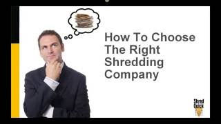 How To Choose A Shredding Company