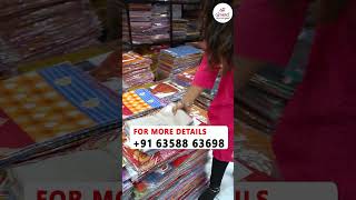 ప్రత్యేకమైన చందేరీ కాటన్ చీరలు , patti cira holsale market , #hydrabad #cottonsarees