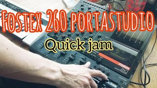 Fostex 260 Portastudio Multitracker Quick Jam no talk Dawless Yamaha Reface CS Retro Synthesizer