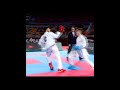 Counter Attack Yuko karate male kumite | WKF kumite Techniques #karate #shorts #kumite #wkf #fight