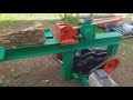 Самодельный Дровокол зубчато реечный через редуктор.homemade wood splitter.