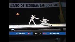 Final espada masculina Panamericano de esgrima San José 2010