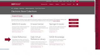 Background Research with Credo Reference