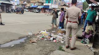 Surprise testing of lockdown violaters at Yairipok bazar