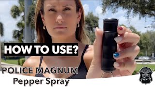 POLICE MAGNUM Pepper Spray | How To Use The Flip Top Keychain