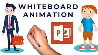 How To Make WHITEBOARD ANIMATION in POWERPOINT - Whiteboard Drawing Without Videoscribe