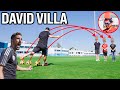 Can David Villa Hit 3 Cones In A Row? (EPIC Challenge)