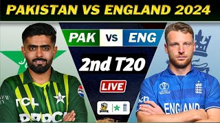 PAKISTAN vs ENGLAND 2nd T20 MATCH Live SCORES | PAK VS ENG LIVE COMMENTARY | PAK 12 OV
