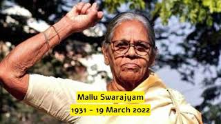 Paying Tribute to Revolutionary AIDWA Leader Mallu Swarajyam