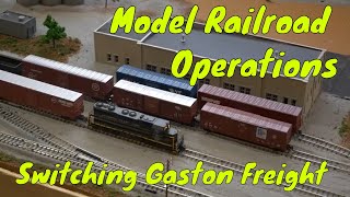 Model Railroad Operations: Switching Gaston Freight House